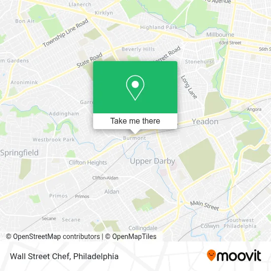 Wall Street Chef map