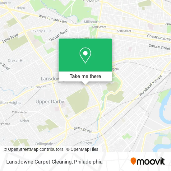 Lansdowne Carpet Cleaning map