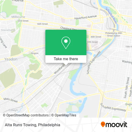 Alta Runs Towing map