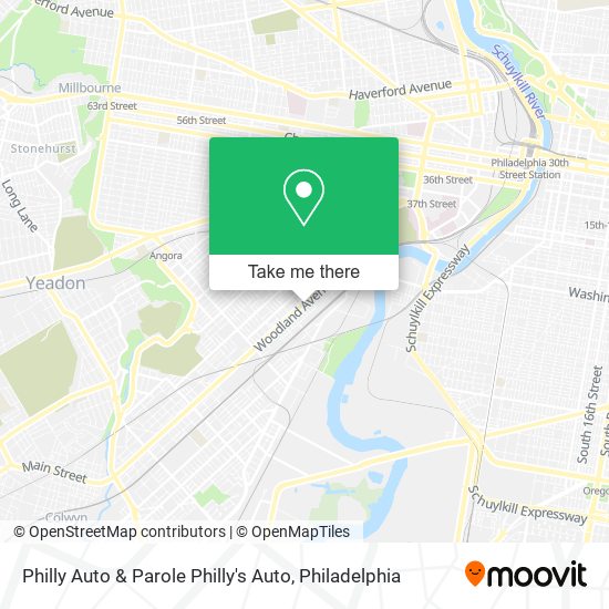 Philly Auto & Parole Philly's Auto map