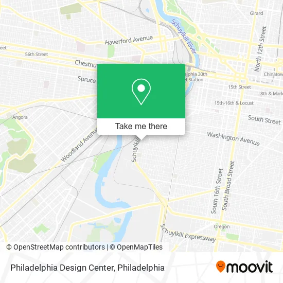 Philadelphia Design Center map