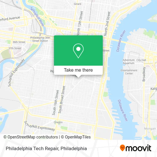 Philadelphia Tech Repair map