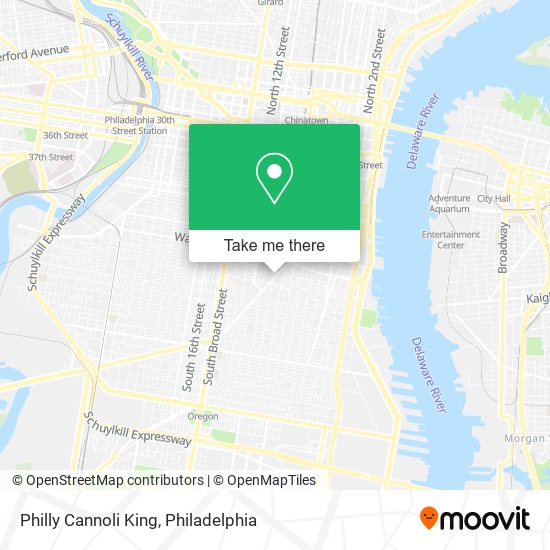 Mapa de Philly Cannoli King