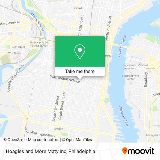 Hoagies and More Maty Inc map