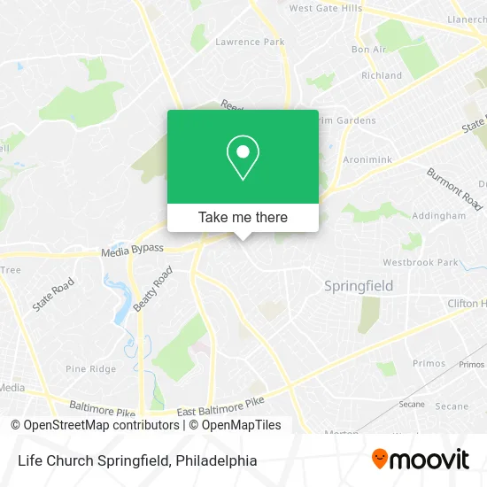 Life Church Springfield map