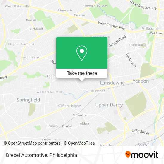 Drexel Automotive map