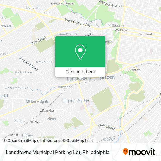 Lansdowne Municipal Parking Lot map