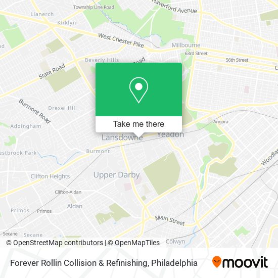 Forever Rollin Collision & Refinishing map