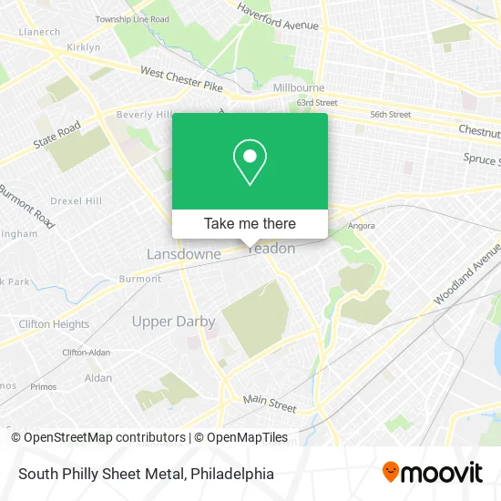 South Philly Sheet Metal map