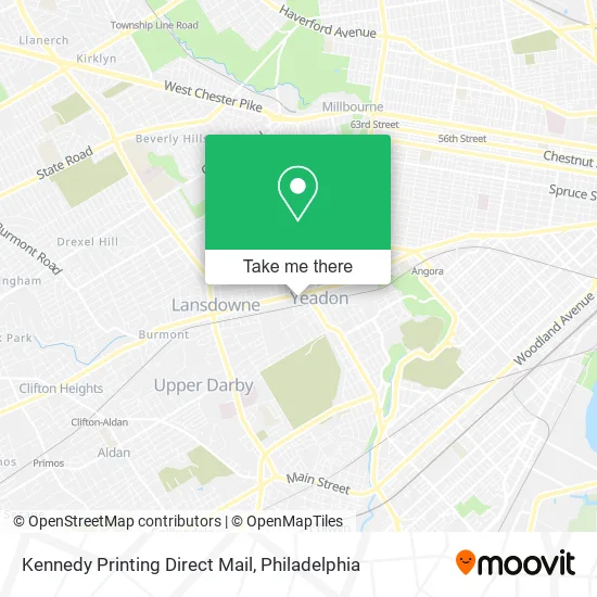 Kennedy Printing Direct Mail map