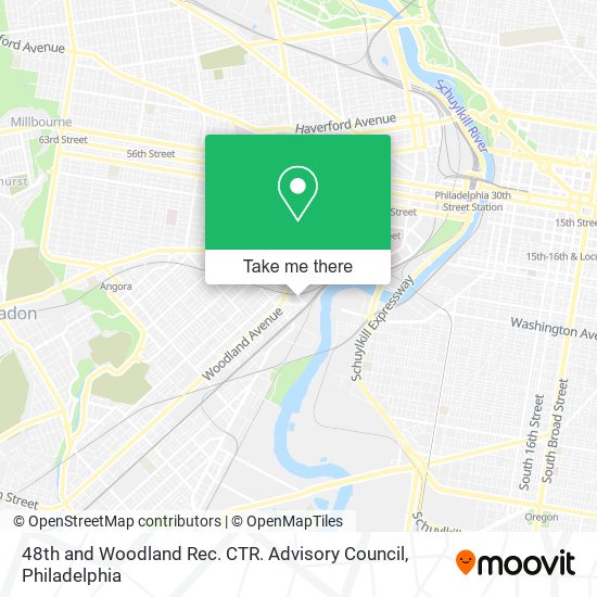 48th and Woodland Rec. CTR. Advisory Council map