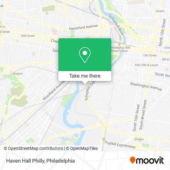 Mapa de Haven Hall Philly