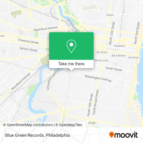 Blue Green Records map