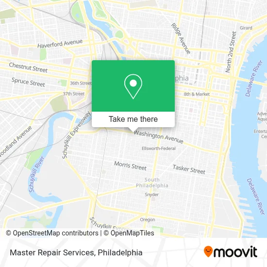 Master Repair Services map