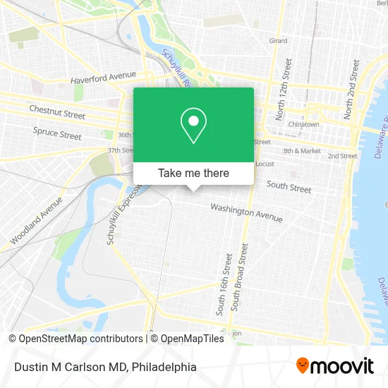 Dustin M Carlson MD map