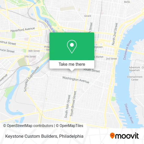 Keystone Custom Builders map