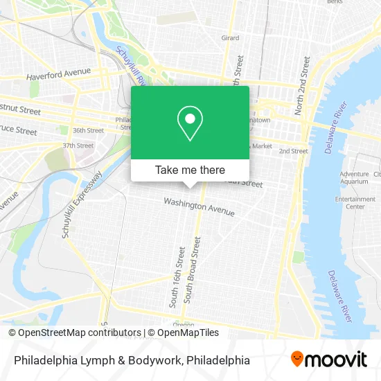 Philadelphia Lymph & Bodywork map
