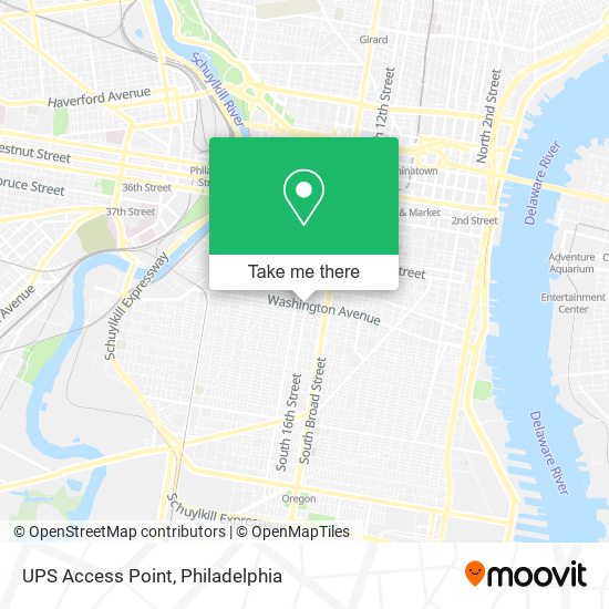 UPS Access Point map