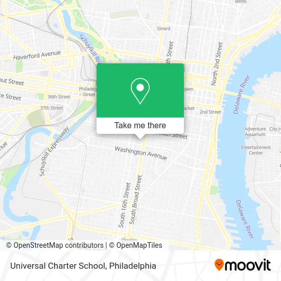 Universal Charter School map
