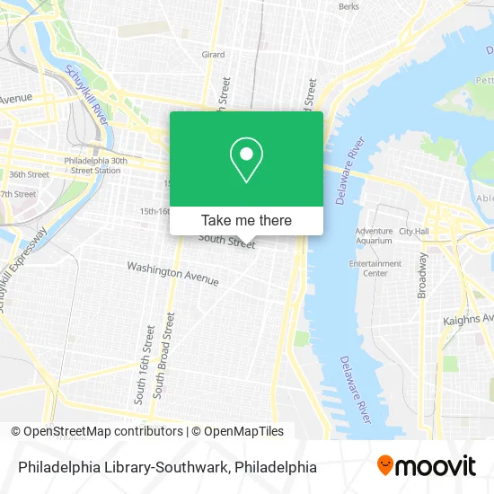 Philadelphia Library-Southwark map