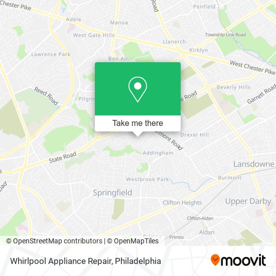 Mapa de Whirlpool Appliance Repair