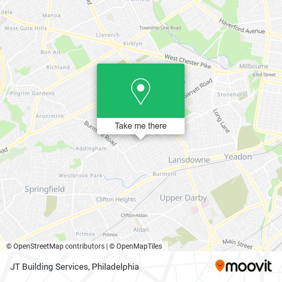 JT Building Services map