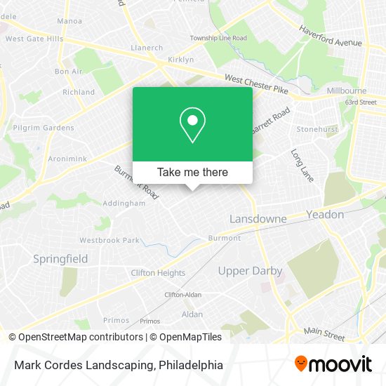 Mark Cordes Landscaping map