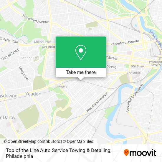 Top of the Line Auto Service Towing & Detailing map