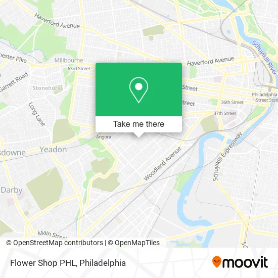 Flower Shop PHL map