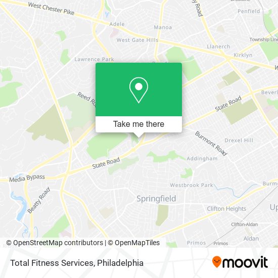 Total Fitness Services map