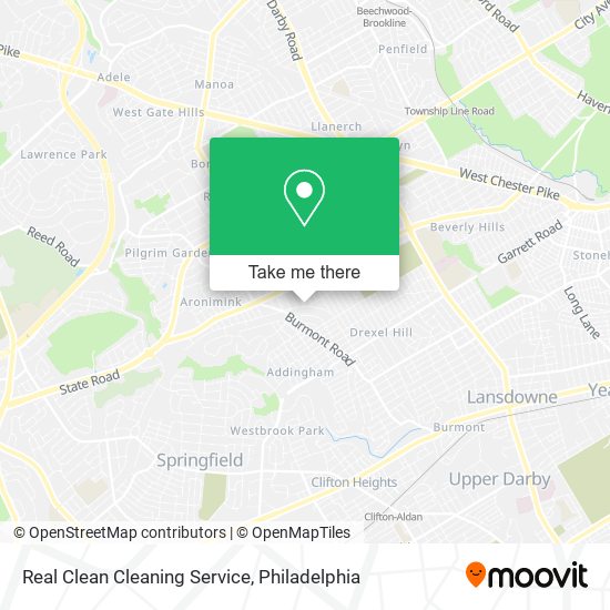 Real Clean Cleaning Service map