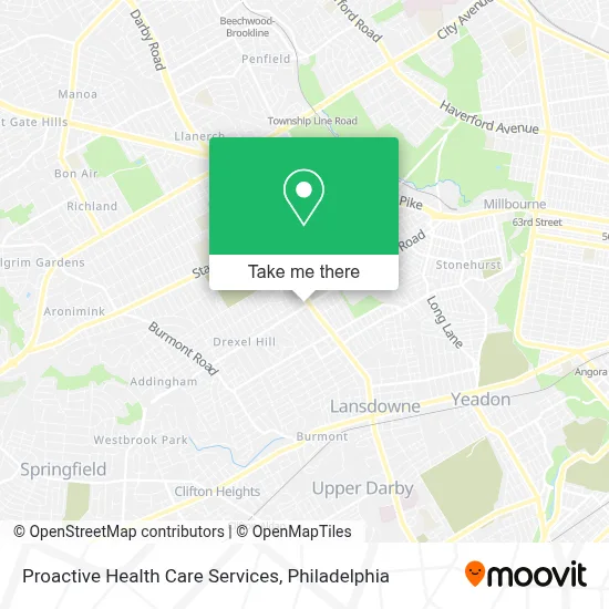 Proactive Health Care Services map