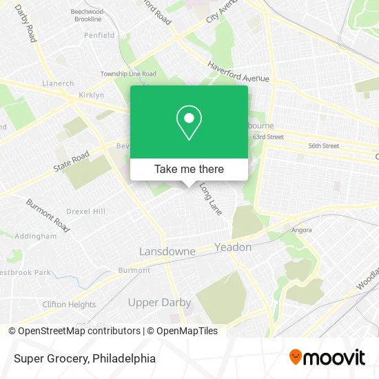 Super Grocery map