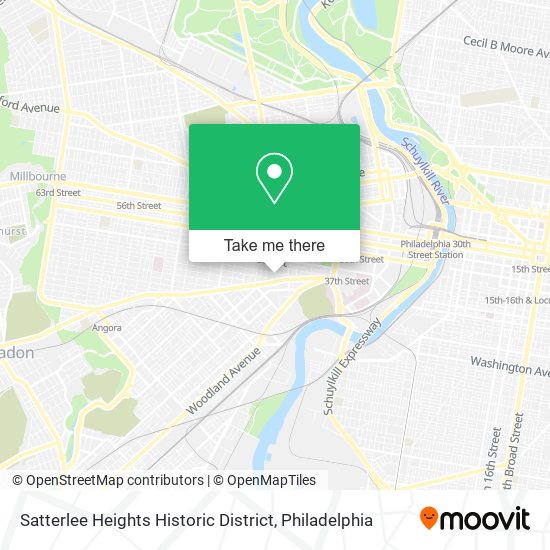 Satterlee Heights Historic District map