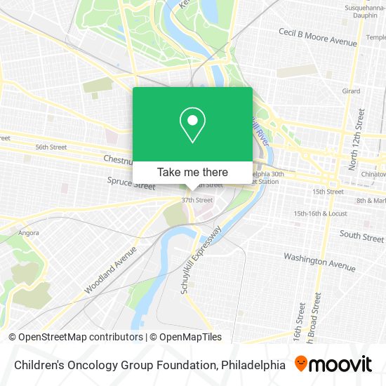 Children's Oncology Group Foundation map