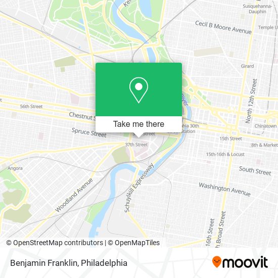 Benjamin Franklin map