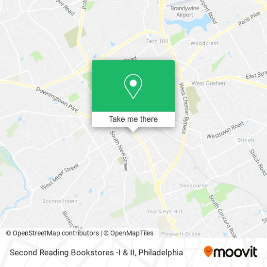 Second Reading Bookstores -I & II map