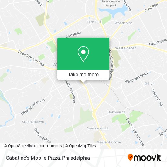 Sabatino's Mobile Pizza map