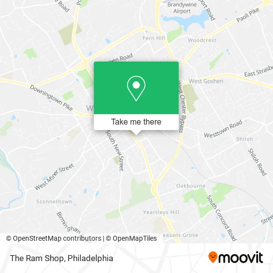 The Ram Shop map