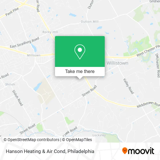 Hanson Heating & Air Cond map