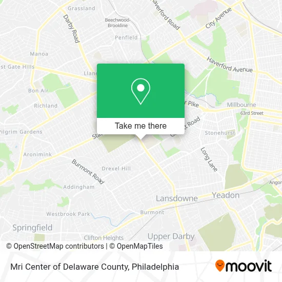 Mri Center of Delaware County map