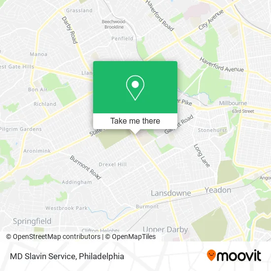 MD Slavin Service map