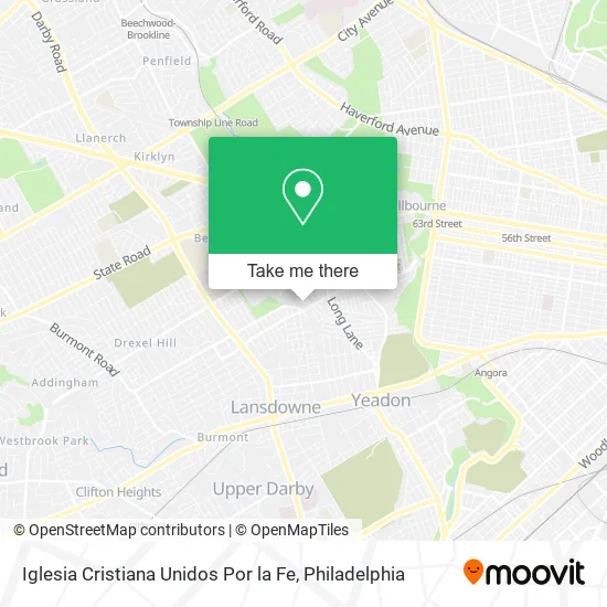Iglesia Cristiana Unidos Por la Fe map