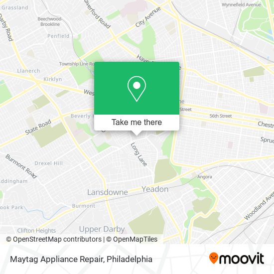 Maytag Appliance Repair map