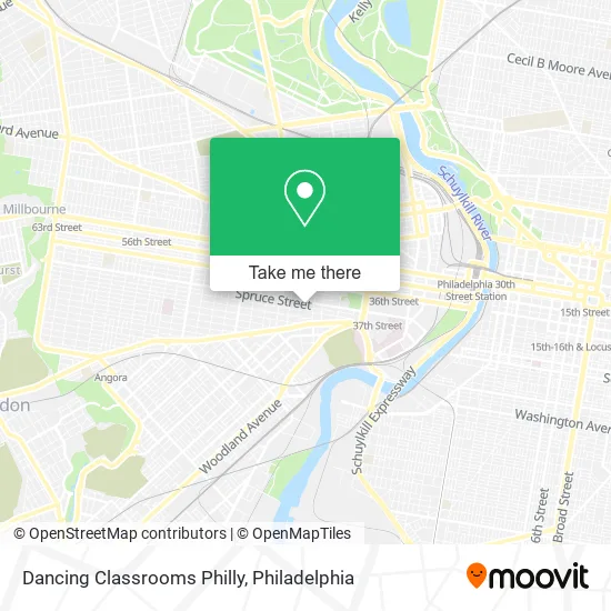 Dancing Classrooms Philly map