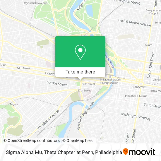 Sigma Alpha Mu, Theta Chapter at Penn map