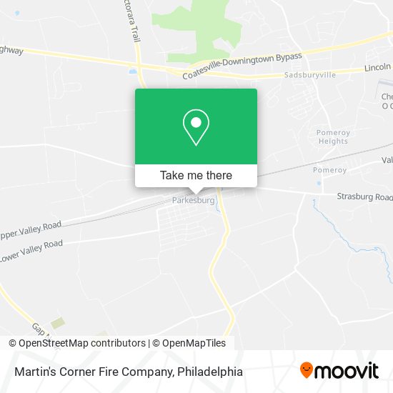 Martin's Corner Fire Company map