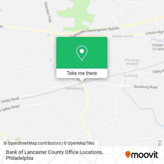 Mapa de Bank of Lancaster County Office Locations