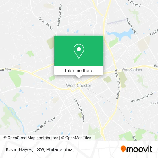 Kevin Hayes, LSW map