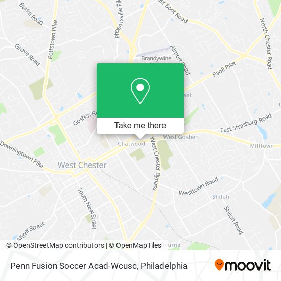 Penn Fusion Soccer Acad-Wcusc map